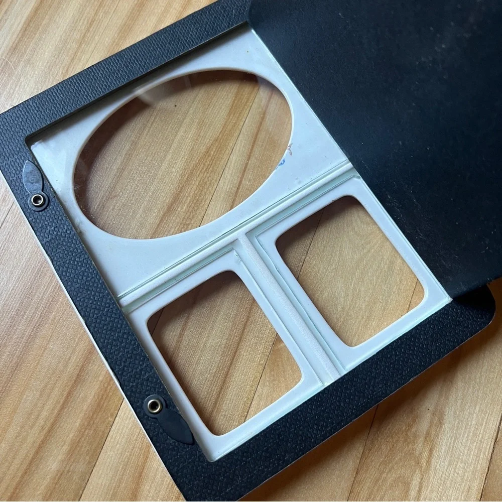 Vintage Floral White Ceramic 3 Photo Frame